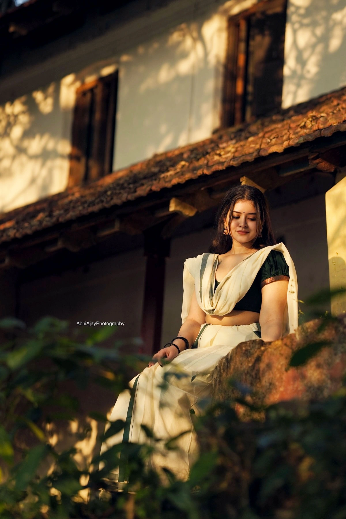Gopika Keerthy in Nature-Inspired Kerala Saree Shoot is Pure Art