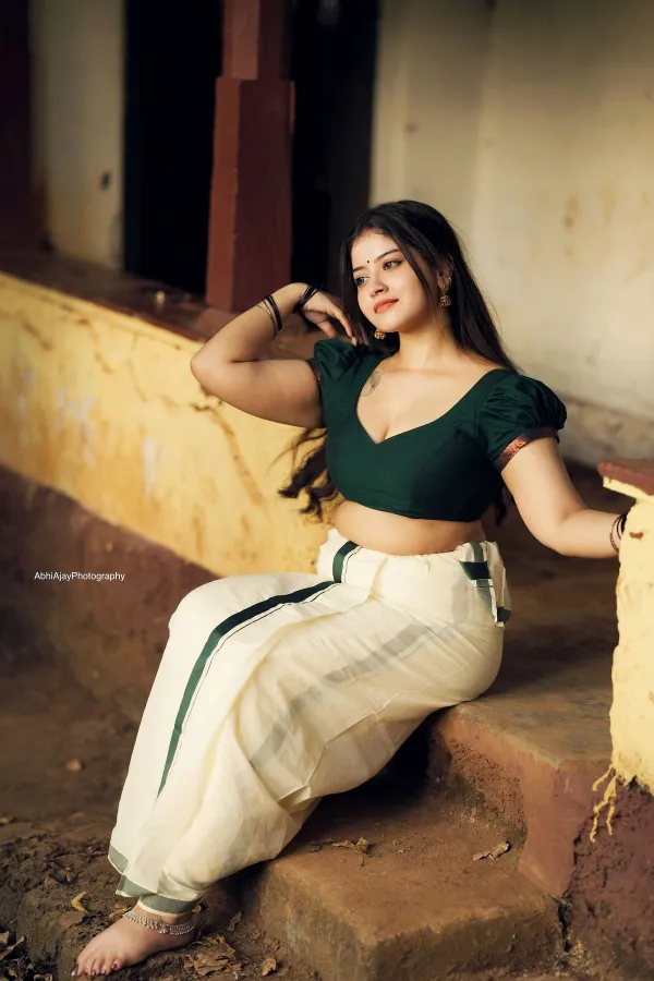 Golden Light & Traditional Glam: Gopika Keerthy in Aesthetic Shoot