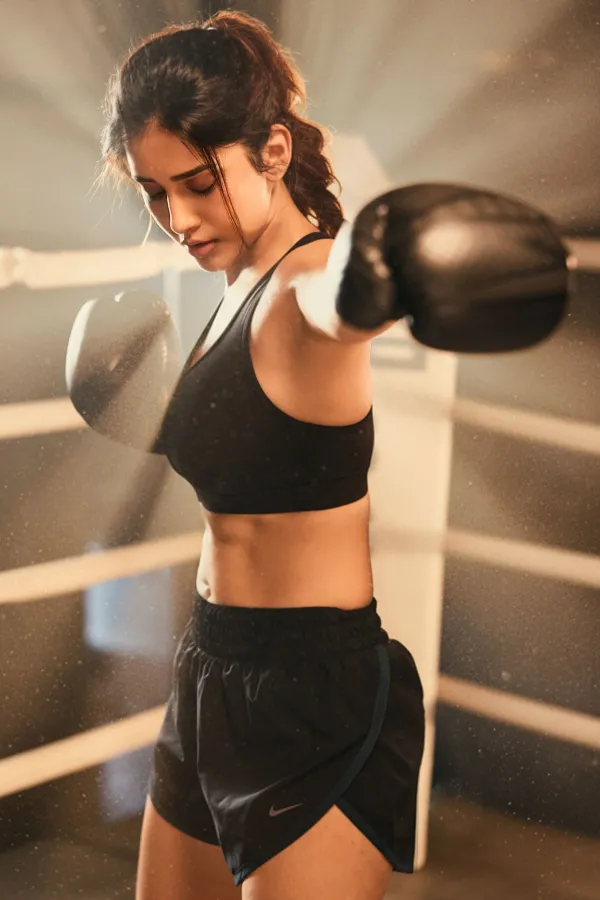 Nabha Natesh Flaunts Fitness in Raw Boxing Ring Photoshoot