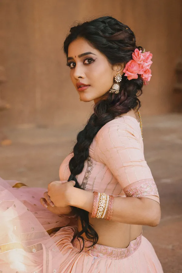 Viral Photos: Nabha Natesh's Fairy Tale Shoot in Pastel Peach