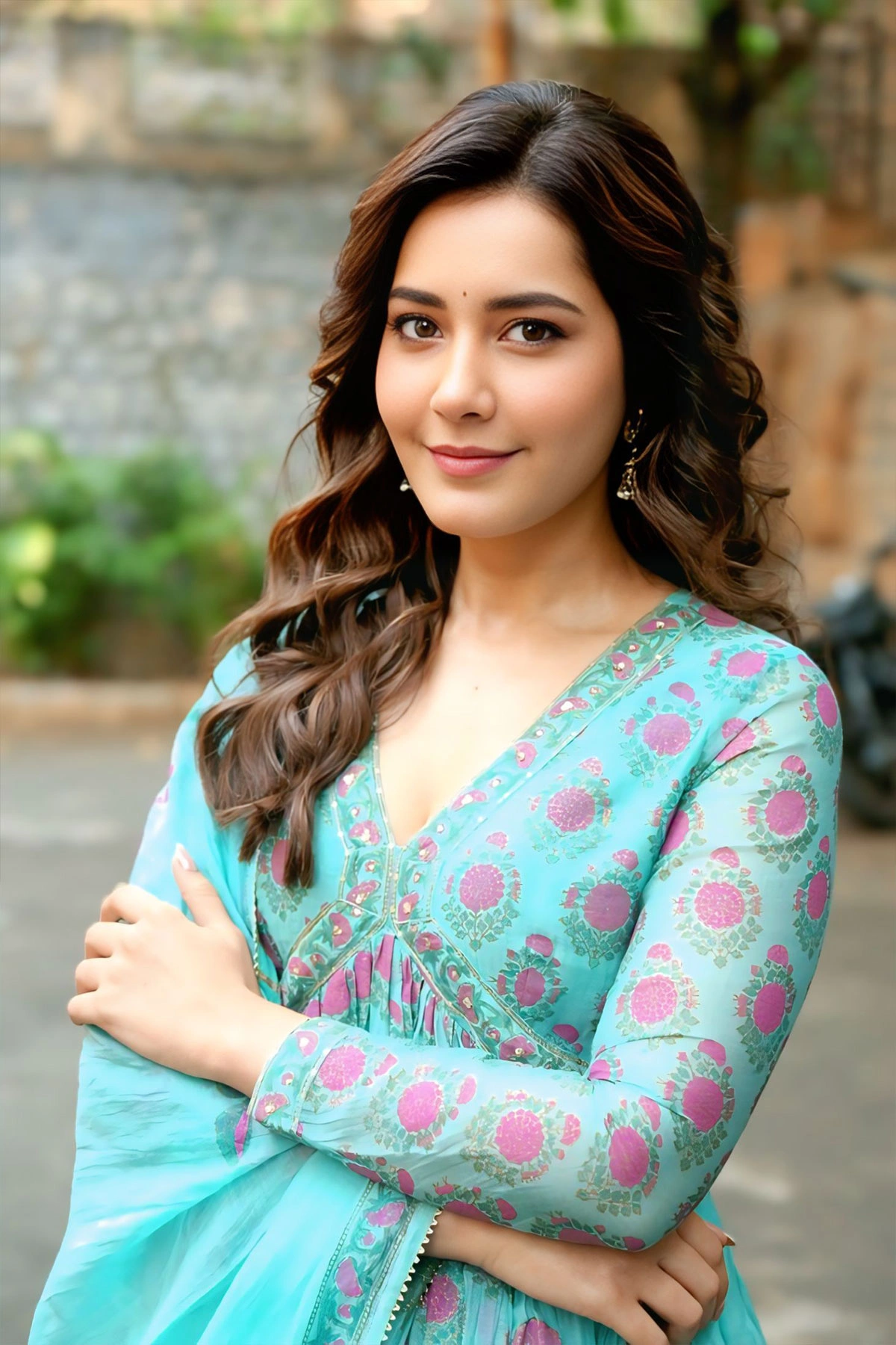 Raashi Khanna in Breezy Turquoise Anarkali Look | Ustaad Bhagat Singh