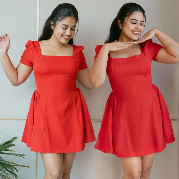 Siddhi Idnani Looks Gorgeous in Cherry Red Mini Dress