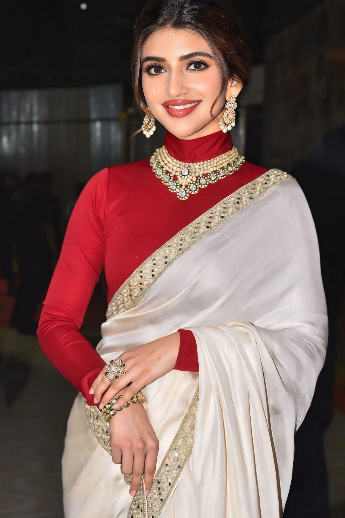 Sreeleela Sets New Saree Styling Trends at Ustaad Bhagat Singh Pre Release
