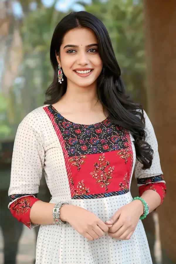 Viral Photos: Sri Gouri Priya in Vibrant Patchwork Anarkali Fashion