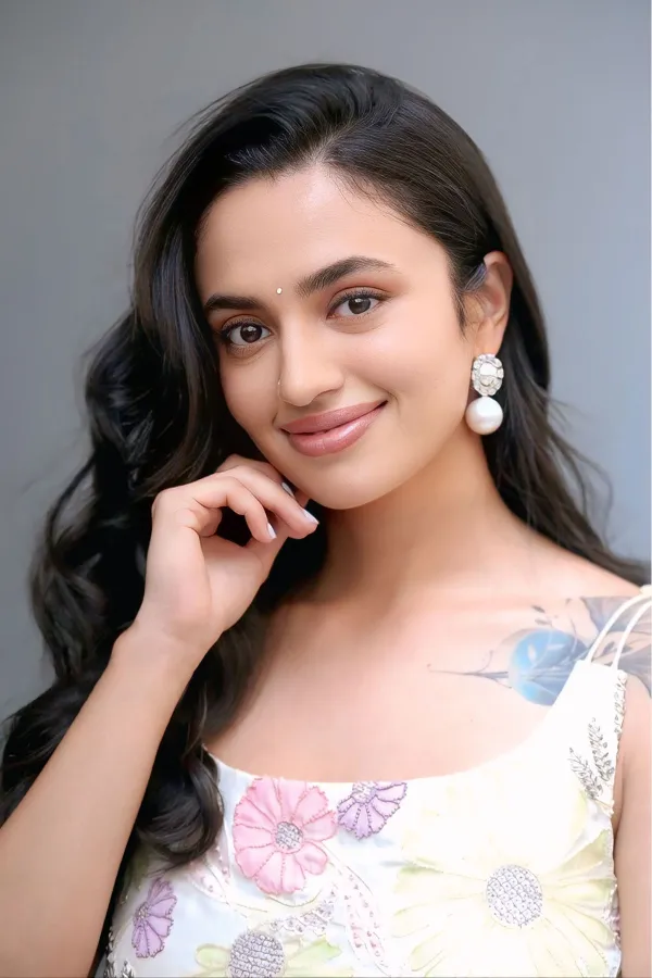 Biker Movie Interview: Malavika Nair in Beautiful Floral Lehenga