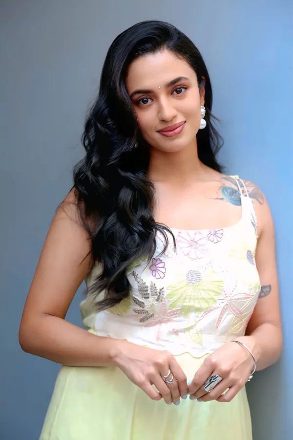 Get the Look: Malavika Nair in Scalloped Crop Top & Yellow Lehenga