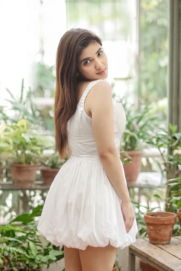 Pragya Nagra Latest Photos: Dewy Makeup & White Corset Dress Look