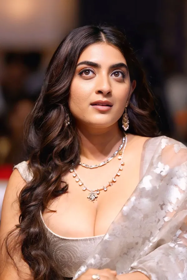 Zayn Marie Khan hot cleavage stills at Dacoit Press Meet